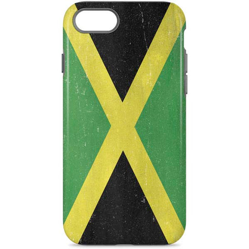 Jamaica Flag Distressed iPhone Cases